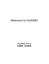 Huawei F610 User manual