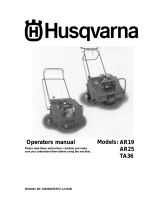 Husqvarna AR25 User manual