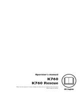 Husqvarna K760 User manual