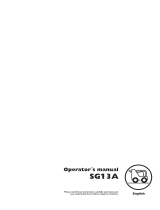 Husqvarna SG13A User manual