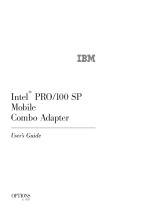 IBM PRO/100 SP User manual