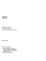 IBM ThinkPad Dock II User manual