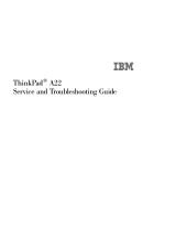 IBM ThinkPad A22m User manual