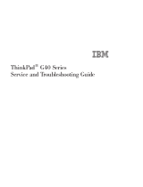 IBM THINKPAD G40 User manual