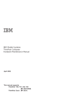 IBM THINKPAD T22 User manual