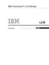 IBM THINKVISION L170 User manual