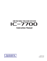 ICOM i7700 User manual