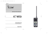 ICOM IC-M32 User manual