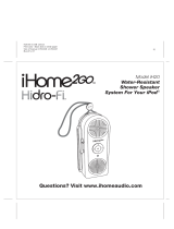 iHome 2GO Hidro-Fi iH20 User manual