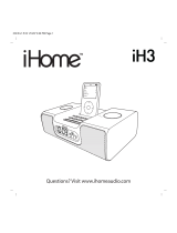 iHome iH3 User manual