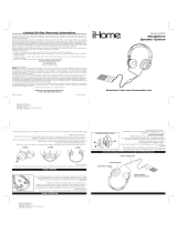 iHome iHMP5 User manual