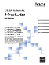 iiyama E1702SV User manual