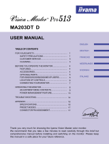 iiyama MA203DT D User manual