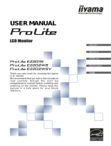 iiyama E2201W User manual