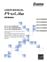 iiyama E2202WSV User manual