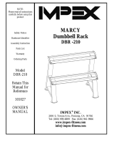 Impex MARCY DBR-210 Owner's manual