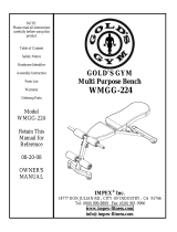 Gold's Gym WMGG-224 User manual