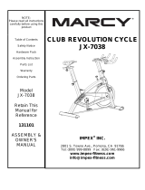 Marcy JX-7038 Owner's manual