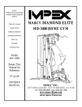 Marcy MD-3400 User manual