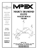 Marcy MD-860 Owner's manual