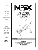 Marcy MKB-367RH Owner's manual
