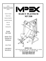 Impex MARCY PLATINUM MP-3100 Owner's manual