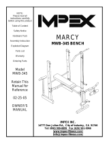 Marcy MWB 345 User manual