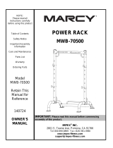 Marcy MWB-70500 Owner's manual