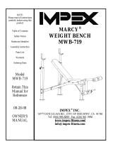 Impex MARCY DIAMOND ELITE MD-2080 Owner's manual
