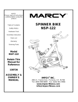 Marcy NSP-122 Owner's manual