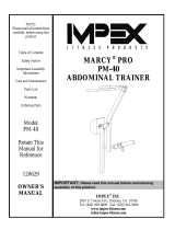 Marcy PM-40 User manual