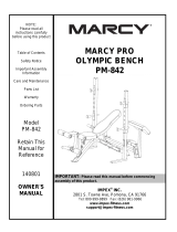 Impex PM-842 MARCY PRO Owner's manual