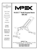 Impex MARCY SB-241 Owner's manual