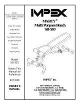 Impex MARCY SB-510 Owner's manual