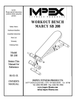 Marcy SB 208 User manual