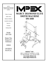 Impex MARCY DIAMOND ELITE SM-1050 Owner's manual