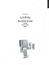 Infiniti Speaker System Infinity Total Speaker Solutions User manual