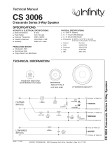 Infinity Crescendo CS 3006 User manual