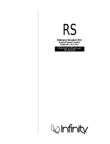 Infinity REFERENCE STANDARD RS 1 User manual