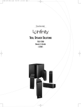 Infinity TOTAL SPEAKER SOLUTIONS User manual