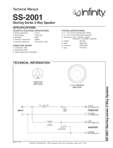 Infinity SS 2001 User manual