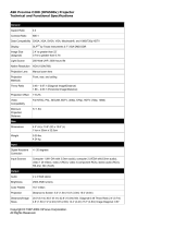 Ask Proxima C200 User manual