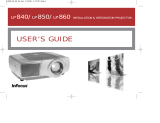 Infocus LP840 User manual