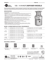 InSinkErator 1/21-1/4H.P User manual