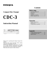 Integra CDC-3.4 User manual