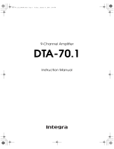Integra DTA-70.1 User manual