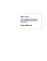 Advantech MIC-3321 User manual