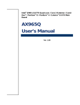 Intel AX965Q User manual