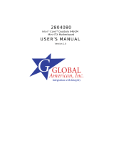 Global American 2804080 User manual