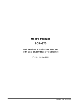 Evalue Technology ECB-870 User manual